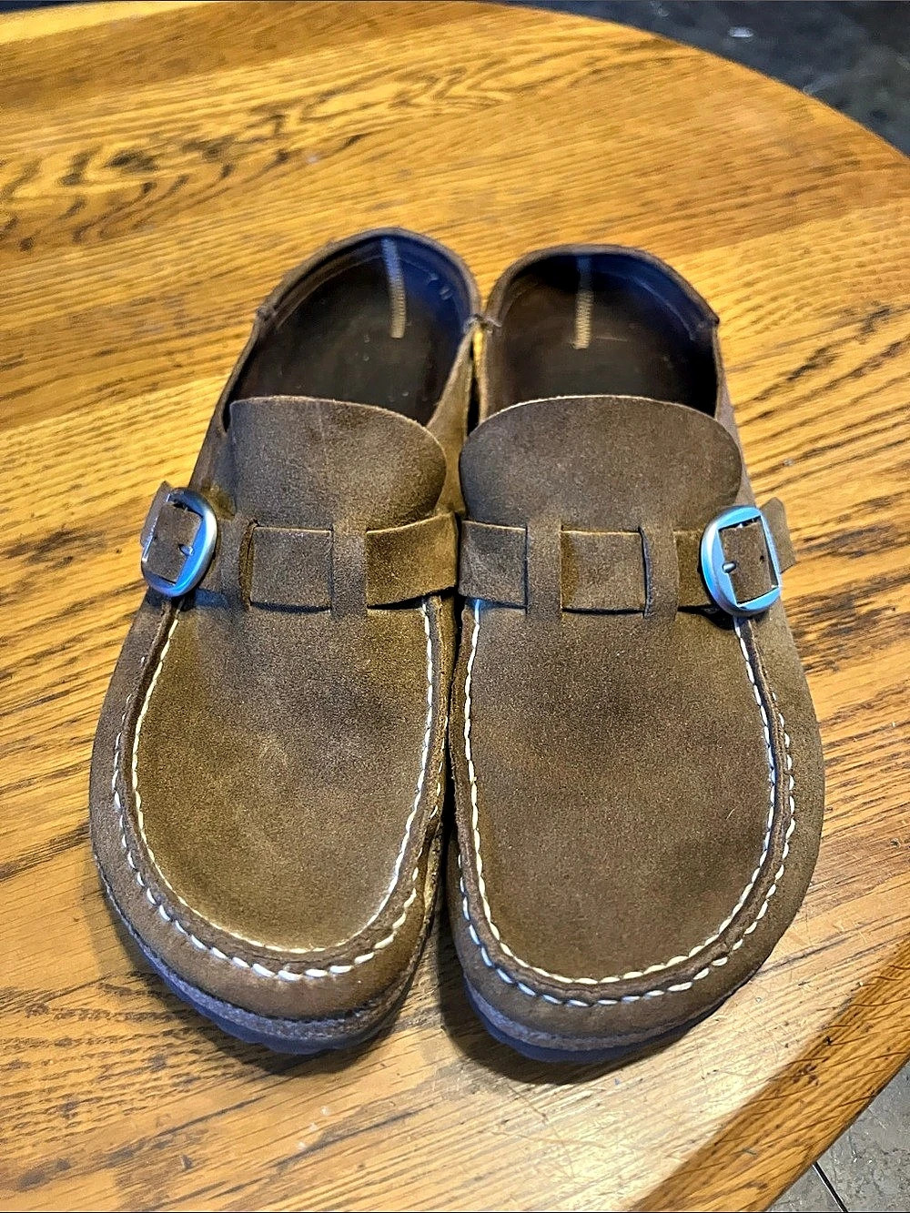 Birkenstock Naples Brown Buckle Sandals